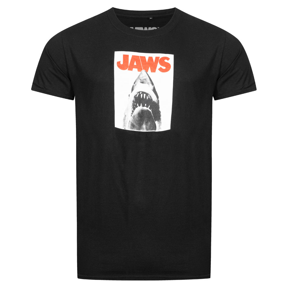 JAWS De witte haai Heren T-shirt UNMTS009BLK