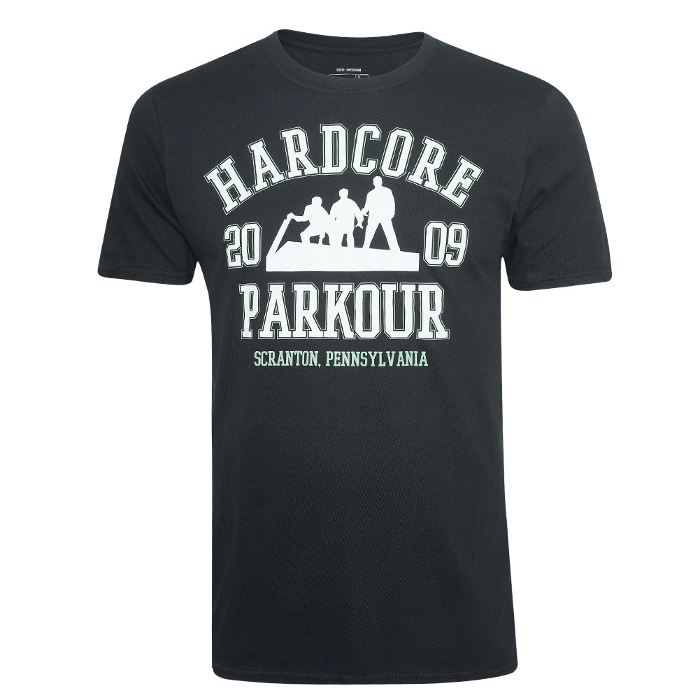 THE OFFICE Hardcore Parkour Heren T-shirt UNMTS033BLK