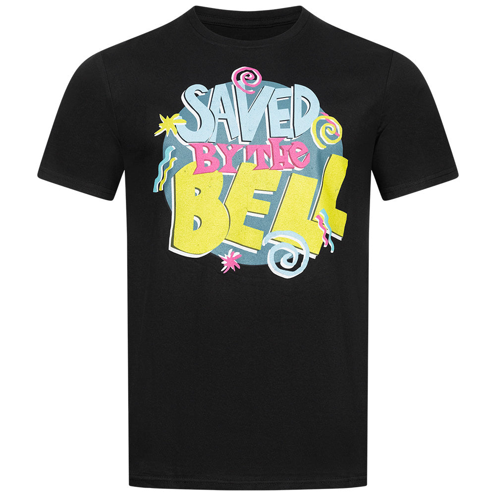 SAVED BY THE BELL Logo T-shirt voor heren UNMTS065BLK