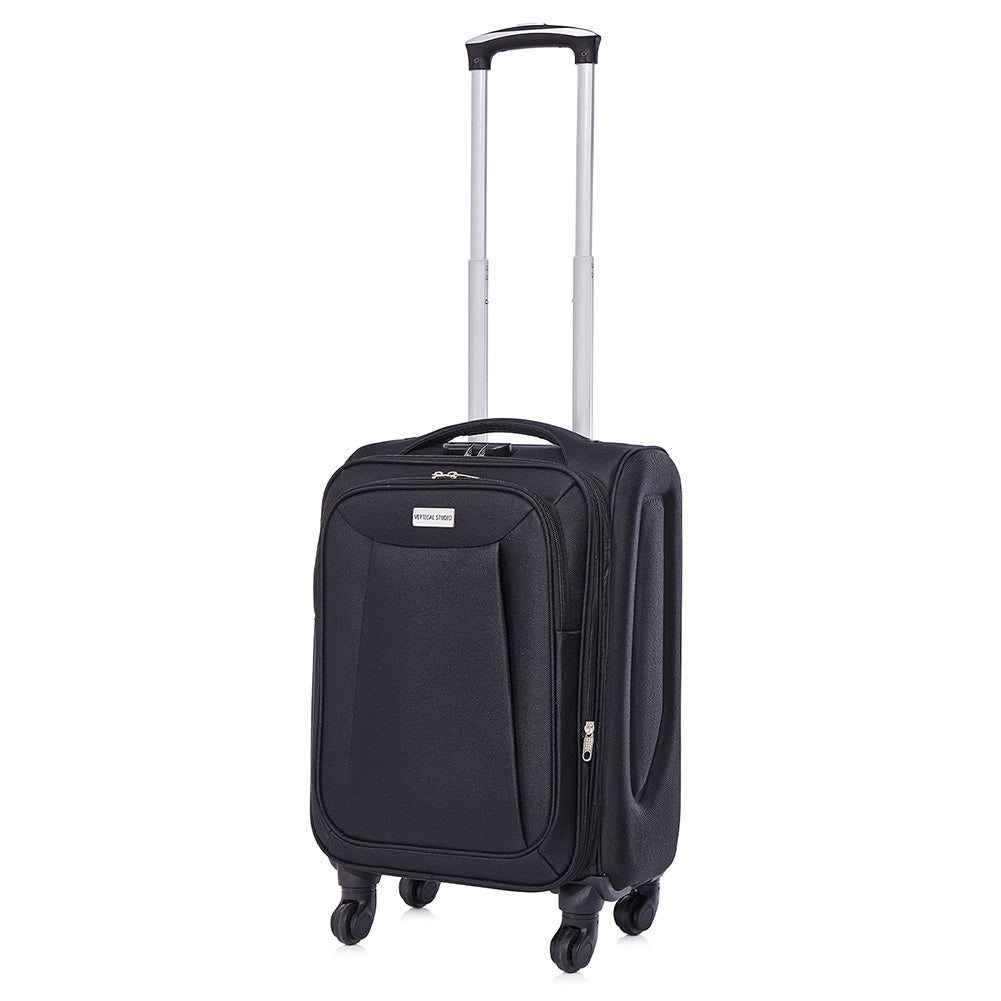 VERTICAL STUDIO "Tromso" 20" 24" 28" stoffen koffer 3-delige set zwart