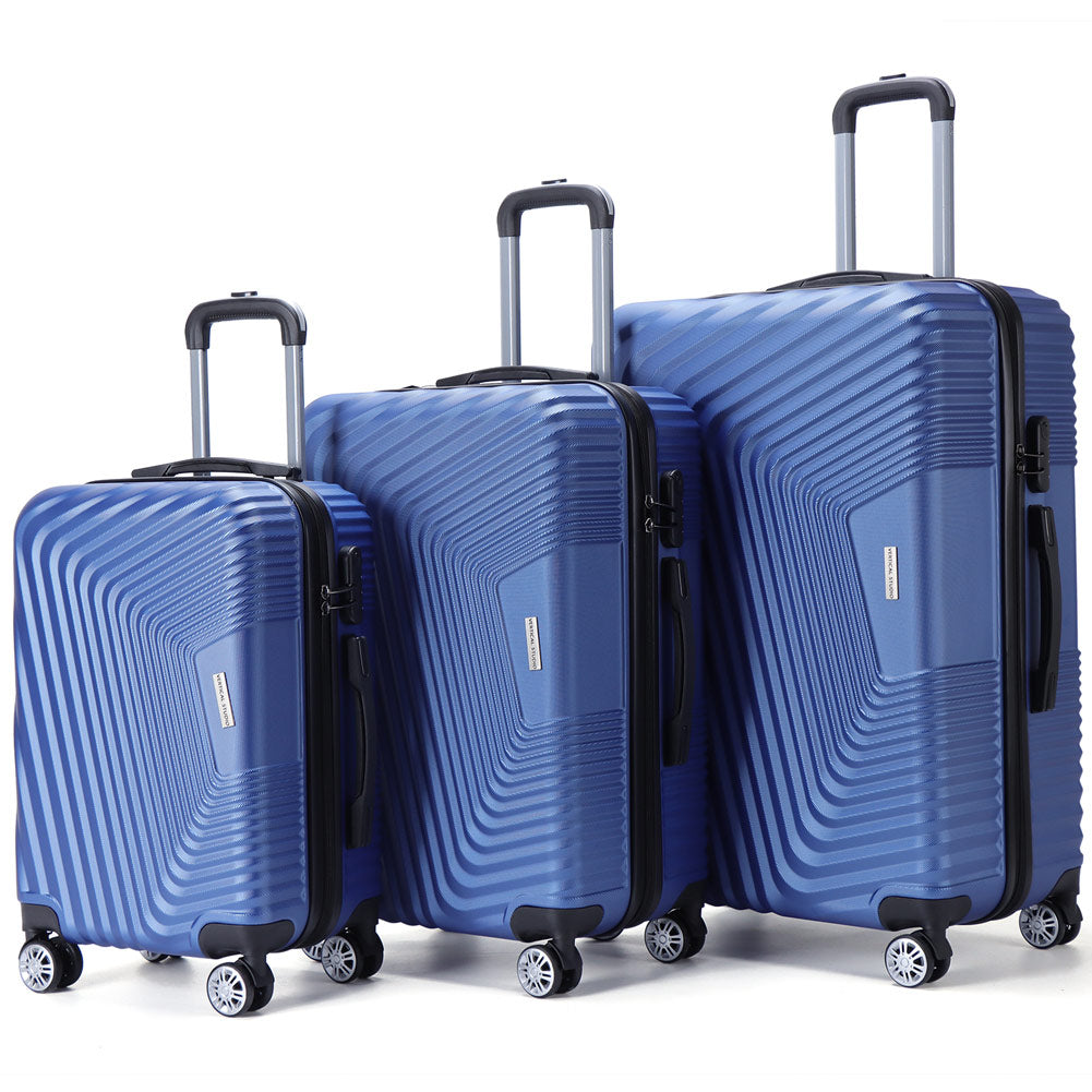 VERTICAL STUDIO "Stavanger" 20" 24" 28" koffer 3-delige set donkerblauw