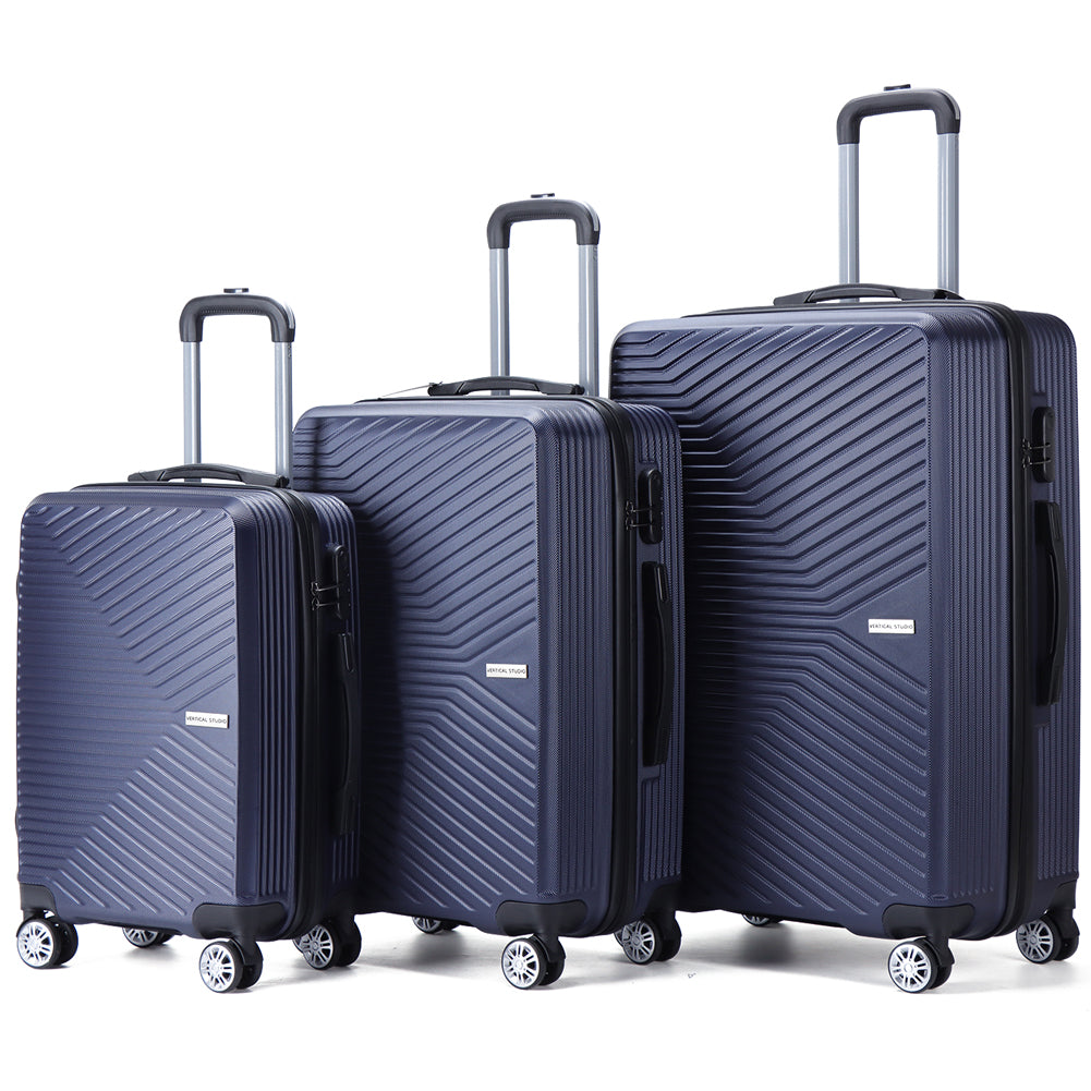 VERTICAL STUDIO "Alesund" 20" 24" 28" koffer 3-delige set marineblauw