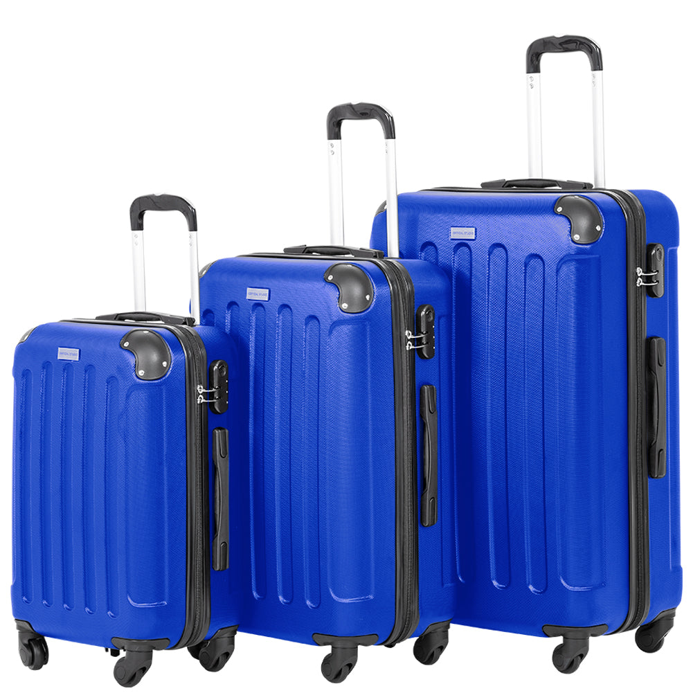 VERTICAL STUDIO "Helsinki" Koffer 3-delige set 20" 24" 28" koningsblauw