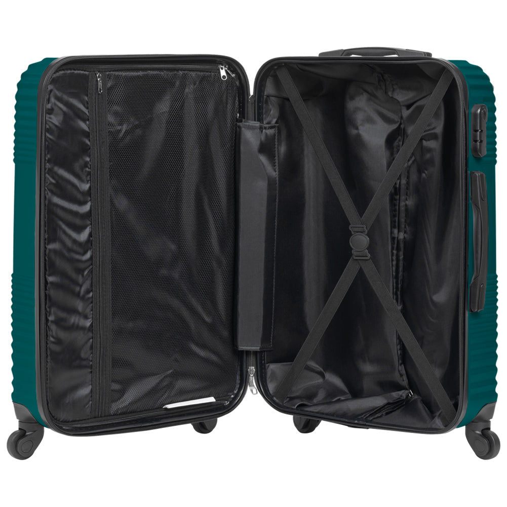 VERTICAL STUDIO "Fredrikstad" koffer 3-delige set 20" 24" 28" donkergroen