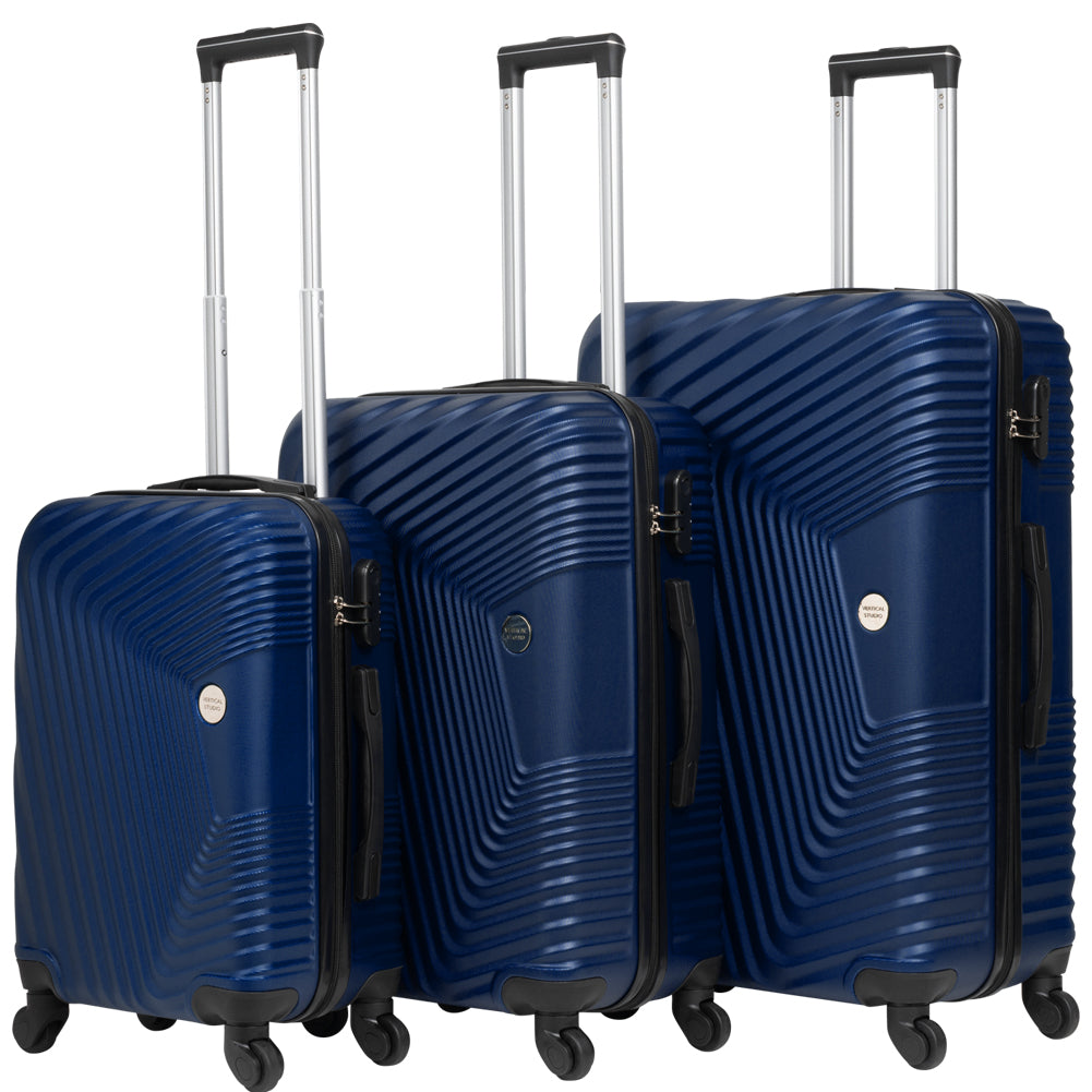 VERTICAL STUDIO "Fredrikstad" Koffer 3-delige set 20" 24" 28" navy