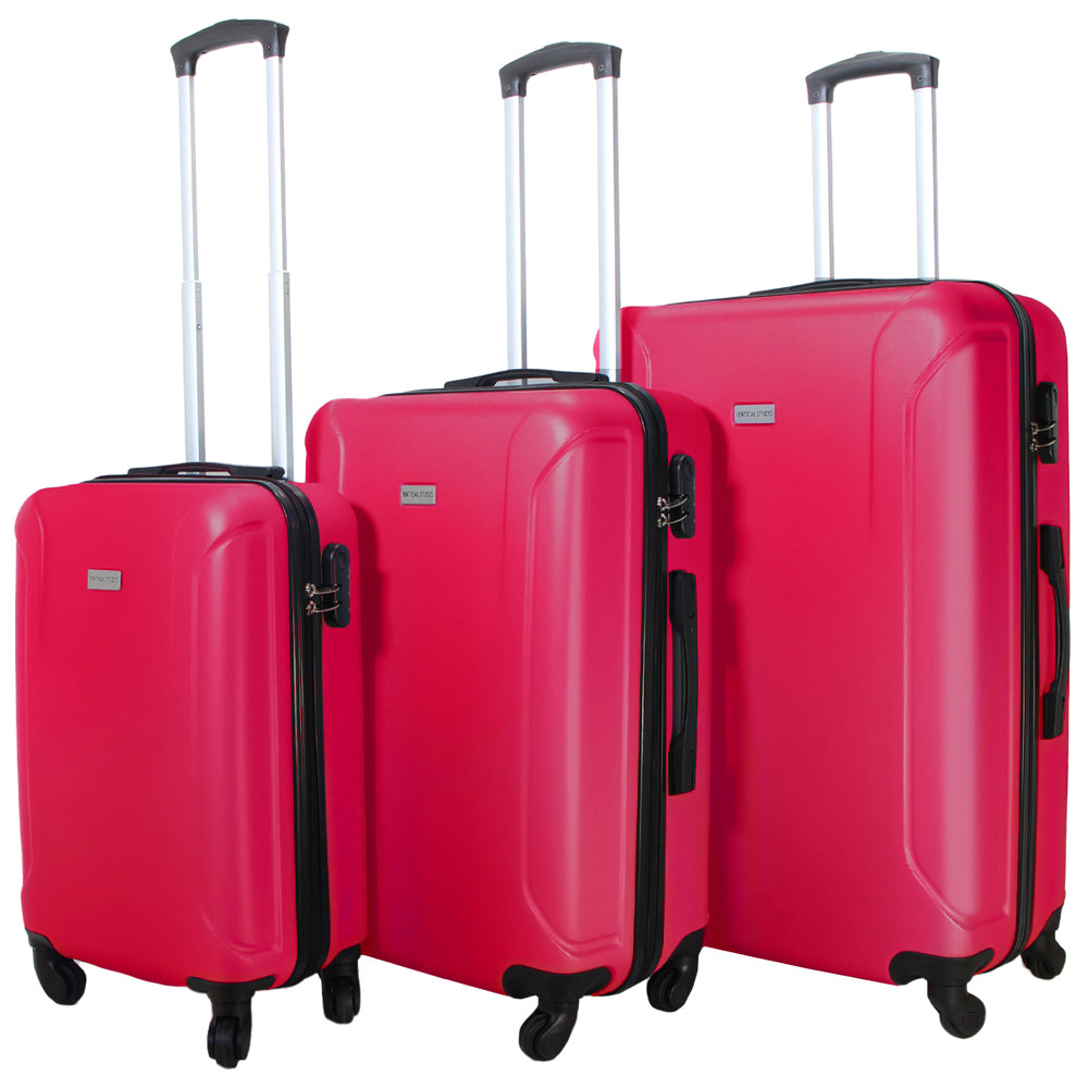VERTICAL STUDIO "Linköping" Koffer 3-delige set 20" 24" 28" roze