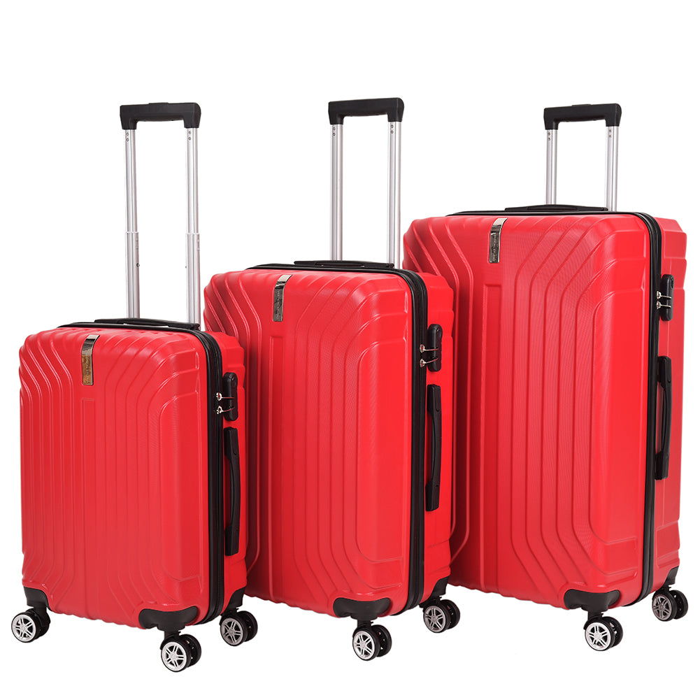 VERTICAL STUDIO "Kittilä" Koffer 3-delige set 20" 24" 28" rood