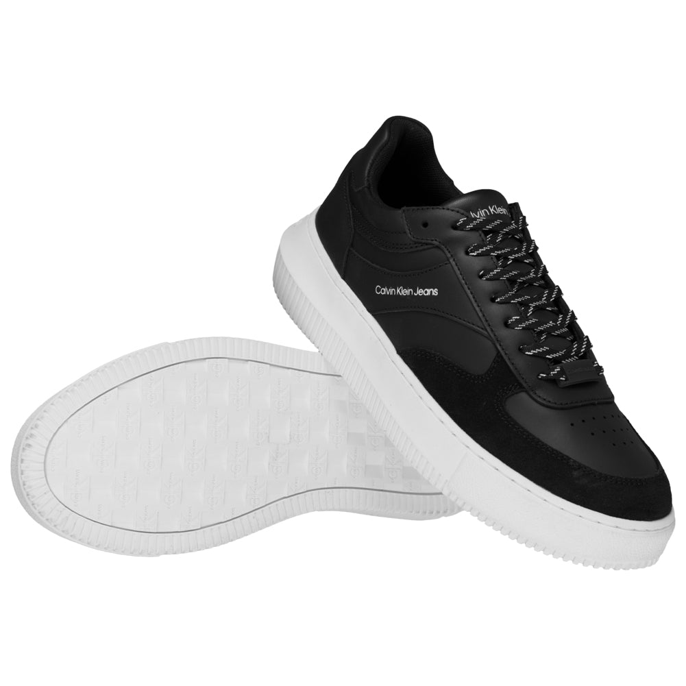 Calvin Klein Jeans Chunky Cupsole 1 Dames Leren sneakers YW0YW00510BDS